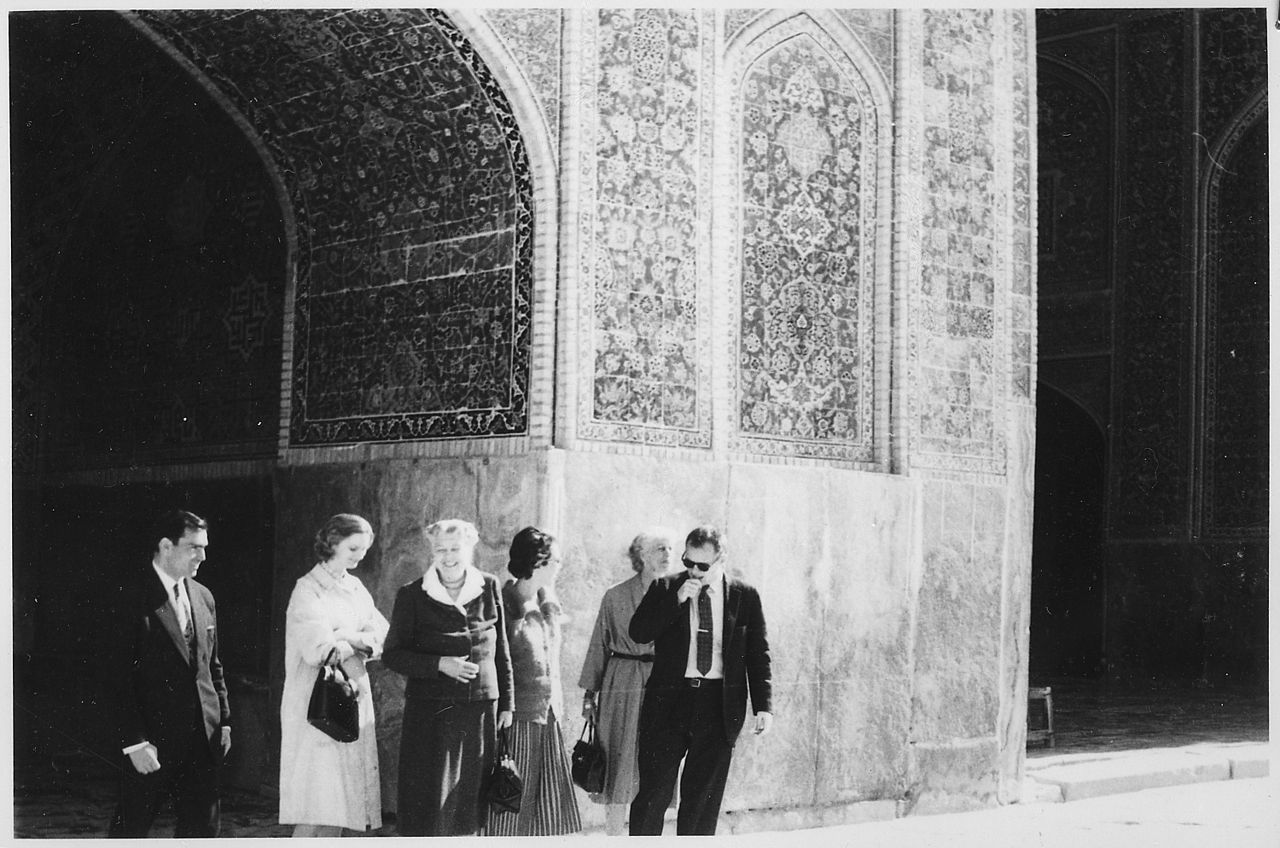 Eleanor Roosevelt in Isfahan,  Public Domain, National Archives of the United States