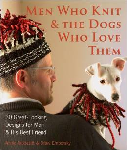 Men who knit and DOgs who love them