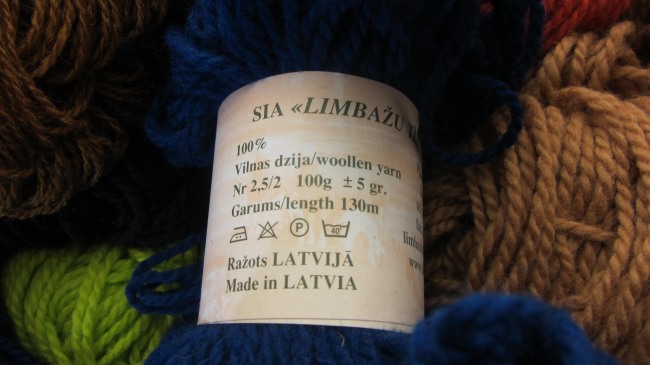Woll-Label der Firma Limbazu