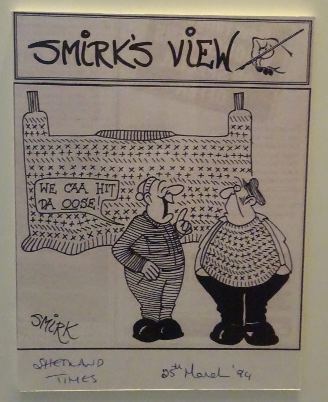 Karikatur der Shetland Times