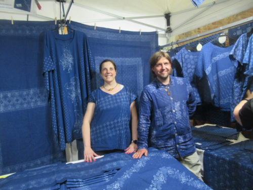 Blaudruckatelier Starcken auf dem Klostermarkt in Eldena