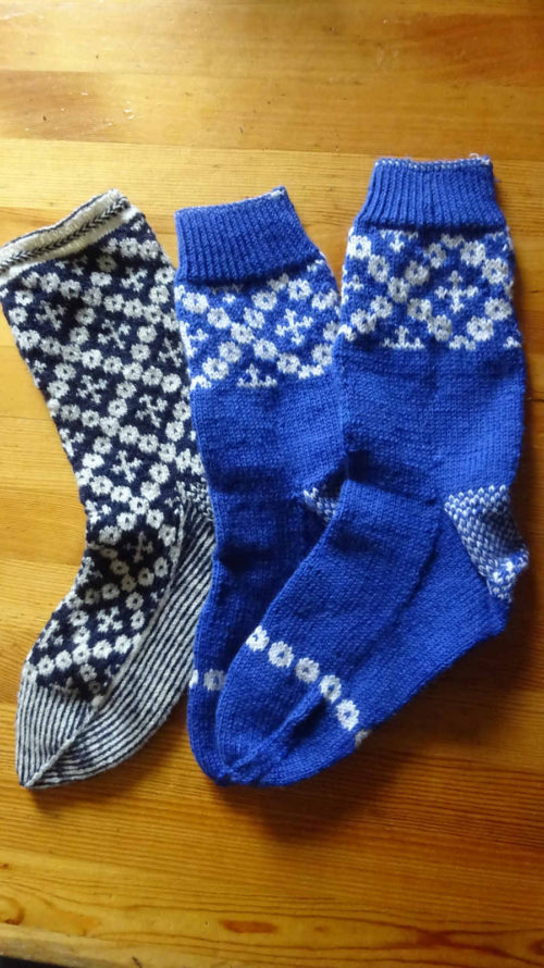 Socken mit Barclay-Muster