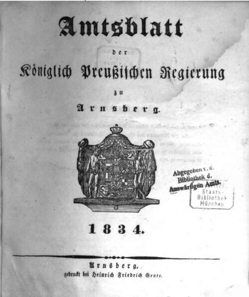Amtsblatt der Kgl. Preußischen Regierung